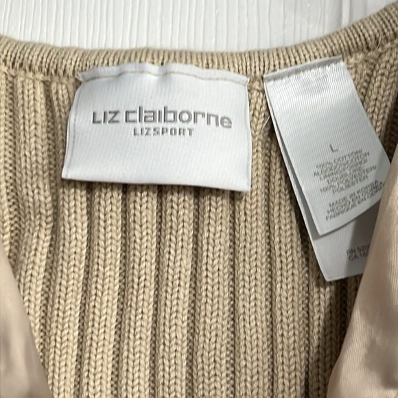 Liz Claiborne Snake Print Ribbed Knit Zip Up Vest - Size Large - Picture 3 of 5